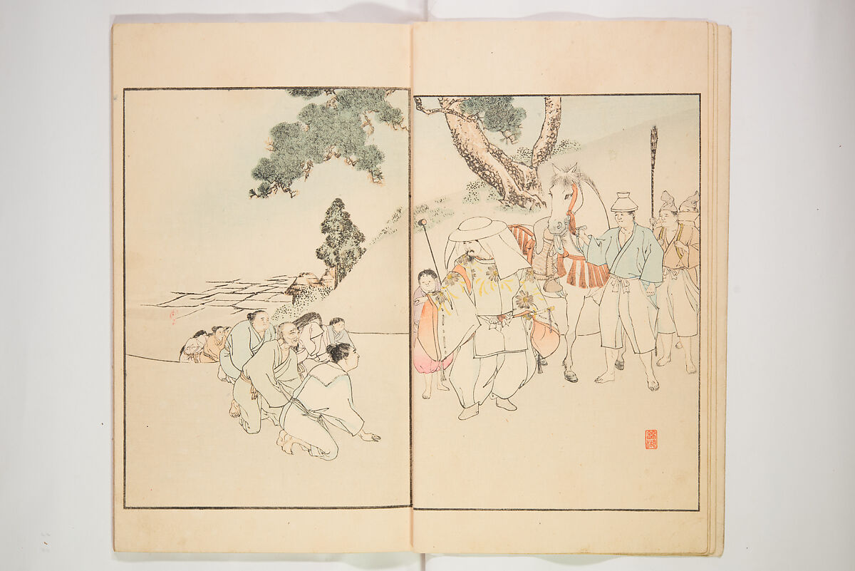 Illustrated Journal of Japanese History no. 1-10 (Nihon Rekishi Gaho) 日本歴史画報（にほんれきしがほう）, Matsumoto Fūko 松本楓湖 (Japanese, 1840–1923), Set of ten volumes, Japan
