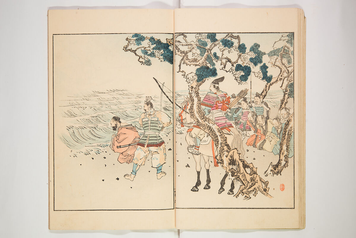Illustrated Journal of Japanese History no. 1-10 (Nihon Rekishi Gaho) 日本歴史画報（にほんれきしがほう）, Matsumoto Fūko 松本楓湖 (Japanese, 1840–1923), Set of ten volumes, Japan