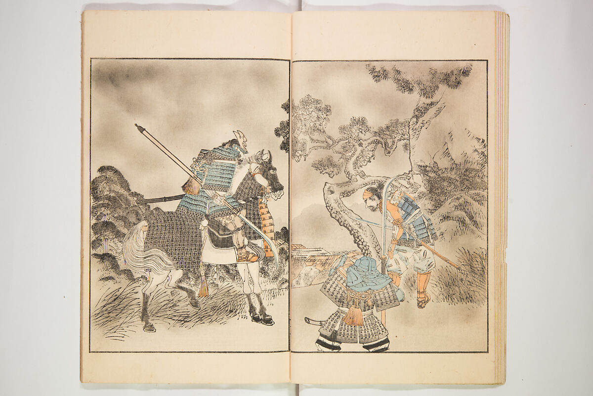 Illustrated Journal of Japanese History no. 1-10 (Nihon Rekishi Gaho) 日本歴史画報（にほんれきしがほう）, Matsumoto Fūko 松本楓湖 (Japanese, 1840–1923), Set of ten volumes, Japan