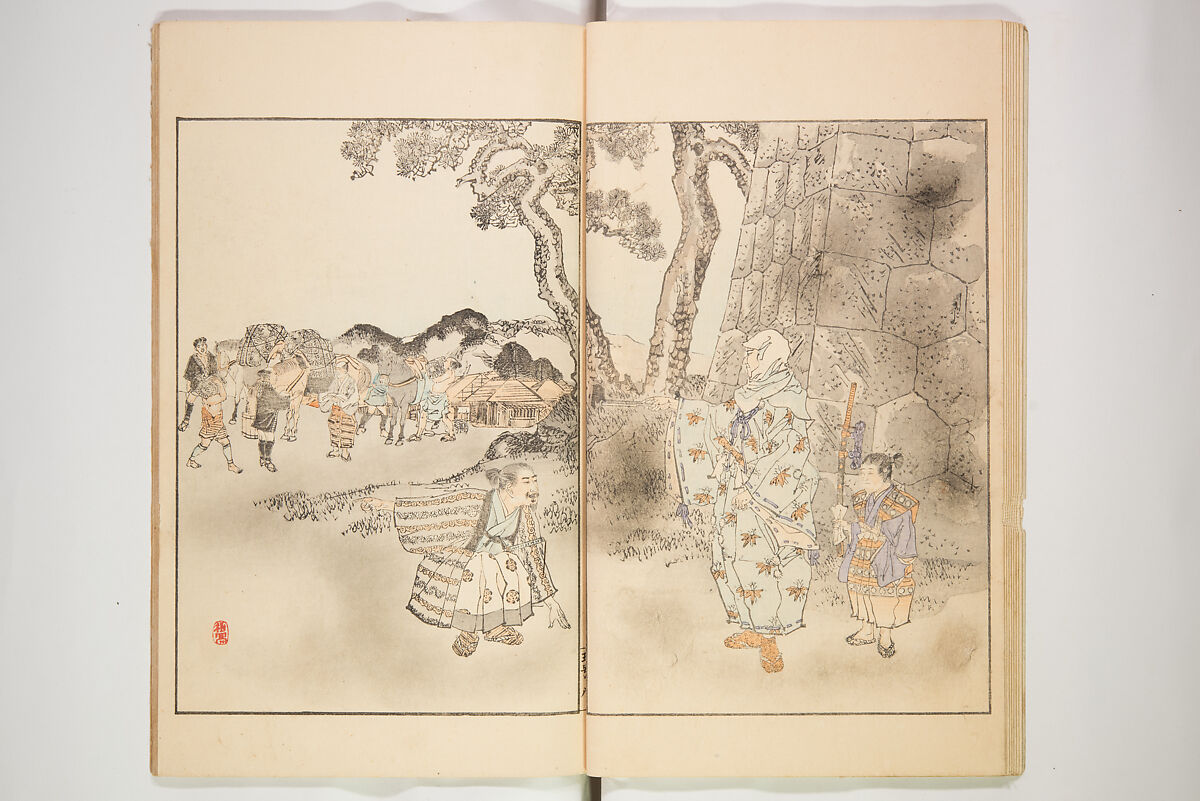 Illustrated Journal of Japanese History no. 1-10 (Nihon Rekishi Gaho) 日本歴史画報（にほんれきしがほう）, Matsumoto Fūko 松本楓湖 (Japanese, 1840–1923), Set of ten volumes, Japan