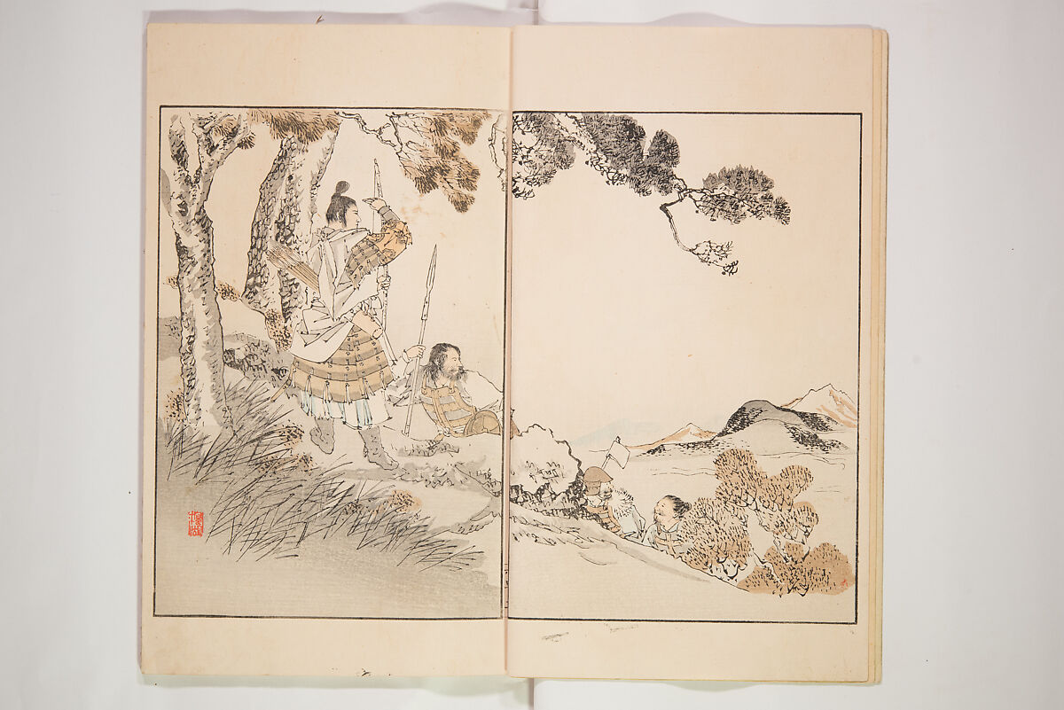 Illustrated Journal of Japanese History no. 1-10 (Nihon Rekishi Gaho) 日本歴史画報（にほんれきしがほう）, Matsumoto Fūko 松本楓湖 (Japanese, 1840–1923), Set of ten volumes, Japan