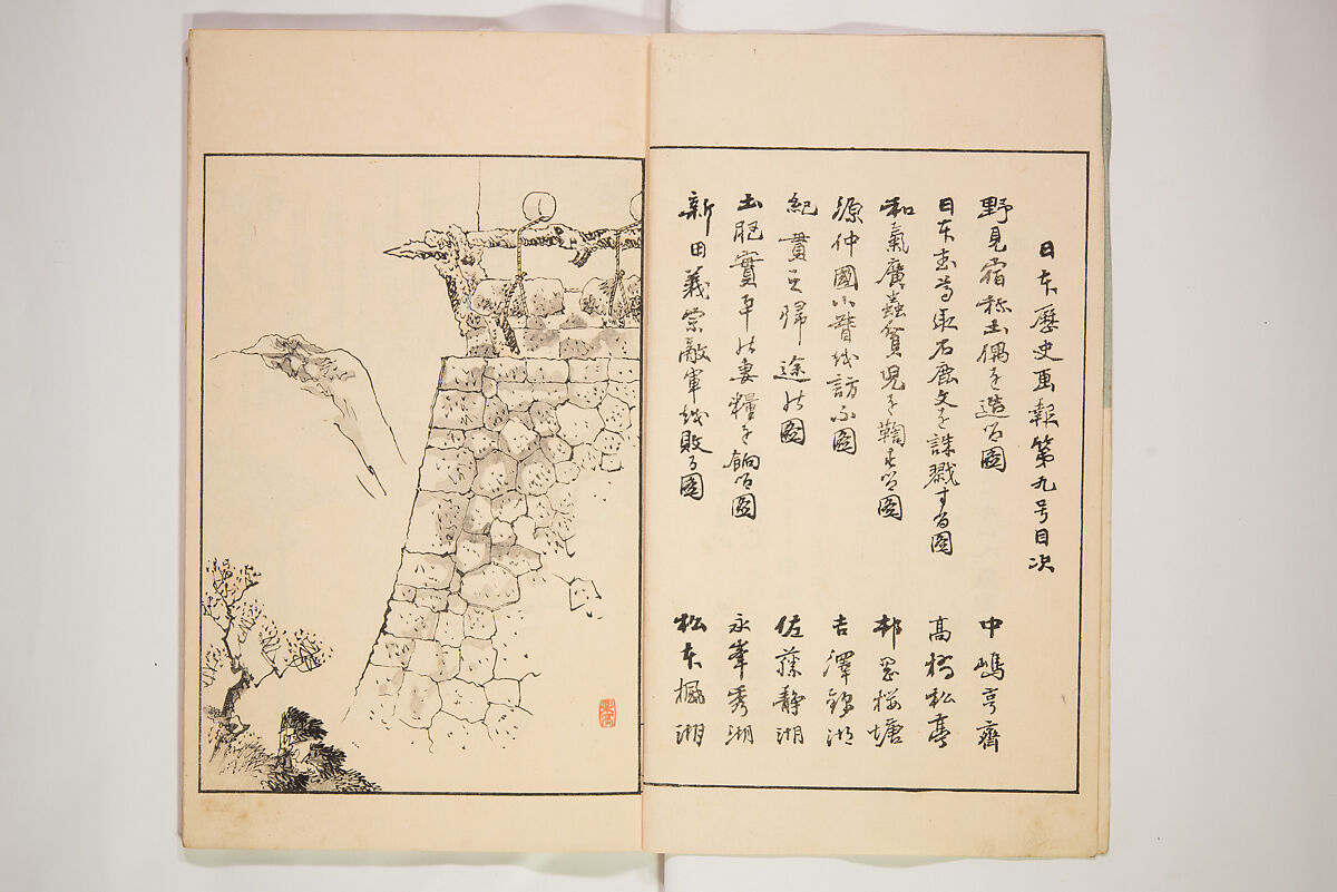 Illustrated Journal of Japanese History no. 1-10 (Nihon Rekishi Gaho) 日本歴史画報（にほんれきしがほう）, Matsumoto Fūko 松本楓湖 (Japanese, 1840–1923), Set of ten volumes, Japan