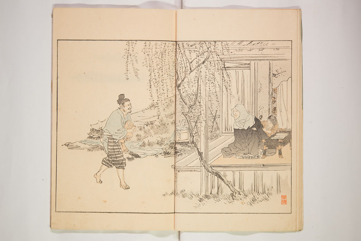 Illustrated Journal of Japanese History no. 1-10 (Nihon Rekishi Gaho) 日本歴史画報（にほんれきしがほう）, Matsumoto Fūko 松本楓湖 (Japanese, 1840–1923), Set of ten volumes, Japan