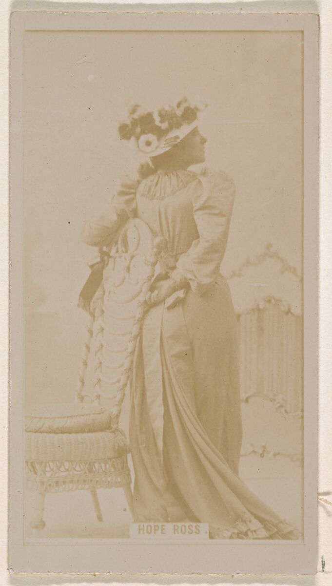 Hope Ross, from the Actresses series (N245) issued by Kinney Brothers to promote Sweet Caporal Cigarettes, Issued by Kinney Brothers Tobacco Company, Albumen photograph 