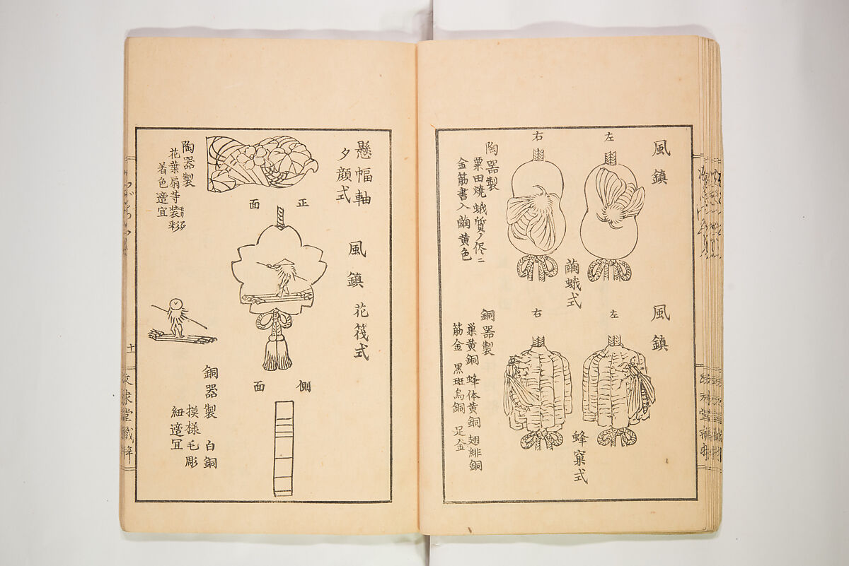 New Ideas for Designs (Shin’an ishō chigozakura) 新案意匠知古佐久良 （しんあんいしょうちござくら）, Ink on paper, Japan