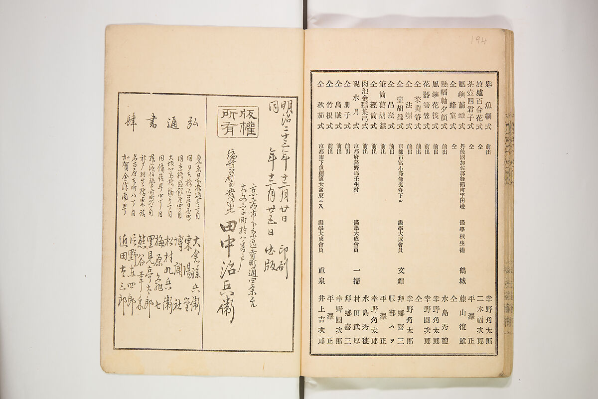 New Ideas for Designs (Shin’an ishō chigozakura) 新案意匠知古佐久良 （しんあんいしょうちござくら）, Ink on paper, Japan