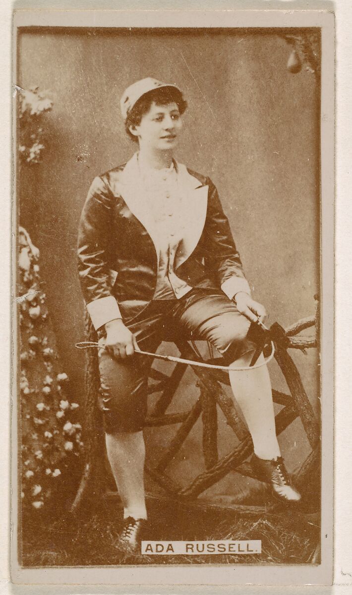 Ada Russell, from the Actresses series (N245) issued by Kinney Brothers to promote Sweet Caporal Cigarettes, Issued by Kinney Brothers Tobacco Company, Albumen photograph 