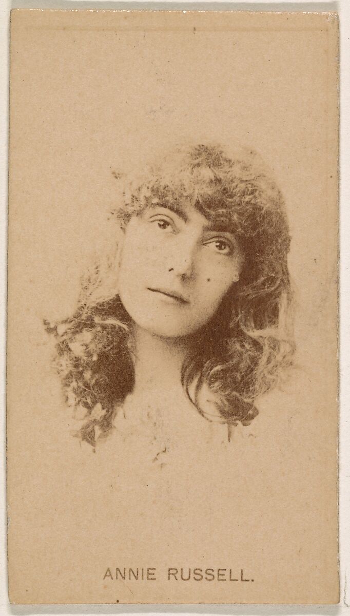 Annie Russell, from the Actresses series (N245) issued by Kinney Brothers to promote Sweet Caporal Cigarettes, Issued by Kinney Brothers Tobacco Company, Albumen photograph 