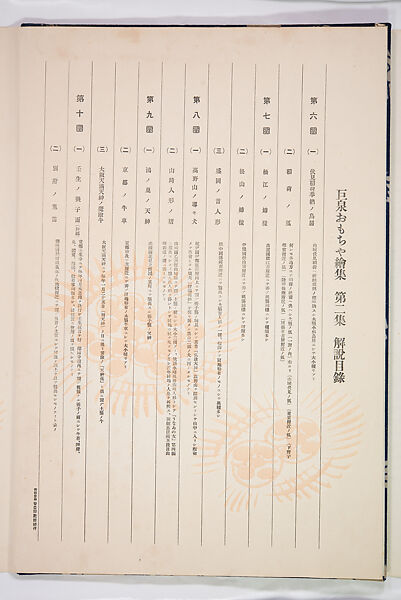 Kyosen’s Collected Illustrations of Japanese Toys (Kyōsen Omocha-shū) 巨泉おもちゃ集第１１−２０集（きょせんおもちゃしゅう）, Kawasaki Kyosen 川崎巨泉 (Japanese, 1877–1942), Ink on paper, Japan