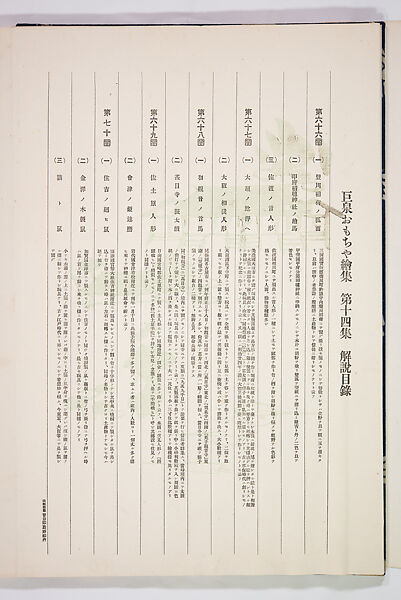 Kyosen’s Collected Illustrations of Japanese Toys (Kyōsen Omocha-shū) 巨泉おもちゃ集第１１−２０集（きょせんおもちゃしゅう）, Kawasaki Kyosen 川崎巨泉 (Japanese, 1877–1942), Ink on paper, Japan