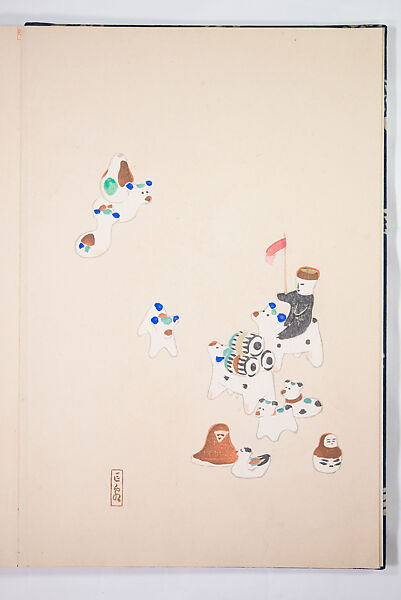 Kyosen’s Collected Illustrations of Japanese Toys (Kyōsen Omocha-shū) 巨泉おもちゃ集第１１−２０集（きょせんおもちゃしゅう）, Kawasaki Kyosen 川崎巨泉 (Japanese, 1877–1942), Ink on paper, Japan