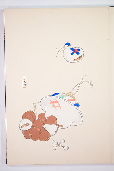 Kyosen’s Collected Illustrations of Japanese Toys (Kyōsen Omocha-shū) 巨泉おもちゃ集第１１−２０集（きょせんおもちゃしゅう）, Kawasaki Kyosen 川崎巨泉 (Japanese, 1877–1942), Ink on paper, Japan