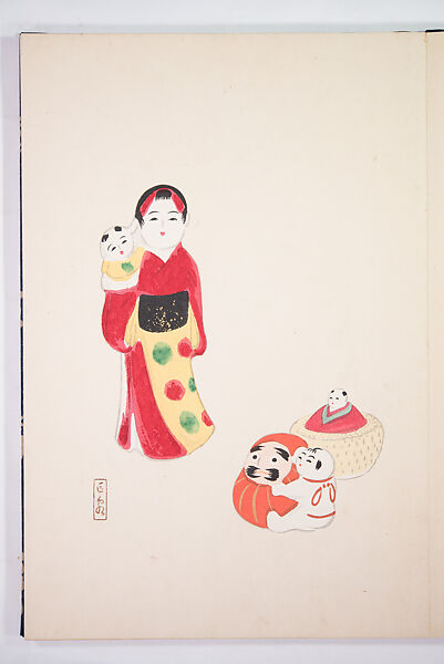 Kyosen’s Collected Illustrations of Japanese Toys (Kyōsen Omocha-shū) 巨泉おもちゃ集第１１−２０集（きょせんおもちゃしゅう）, Kawasaki Kyosen 川崎巨泉 (Japanese, 1877–1942), Ink on paper, Japan