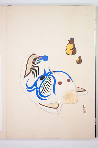 Kyosen’s Collected Illustrations of Japanese Toys (Kyōsen Omocha-shū) 巨泉おもちゃ集第１１−２０集（きょせんおもちゃしゅう）, Kawasaki Kyosen 川崎巨泉 (Japanese, 1877–1942), Ink on paper, Japan