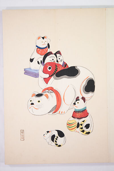 Kyosen’s Collected Illustrations of Japanese Toys (Kyōsen Omocha-shū) 巨泉おもちゃ集第１１−２０集（きょせんおもちゃしゅう）, Kawasaki Kyosen 川崎巨泉 (Japanese, 1877–1942), Ink on paper, Japan