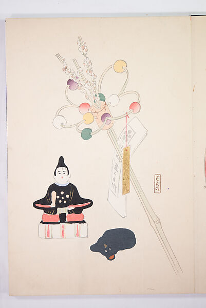 Kyosen’s Collected Illustrations of Japanese Toys (Kyōsen Omocha-shū) 巨泉おもちゃ集第１１−２０集（きょせんおもちゃしゅう）, Kawasaki Kyosen 川崎巨泉 (Japanese, 1877–1942), Ink on paper, Japan