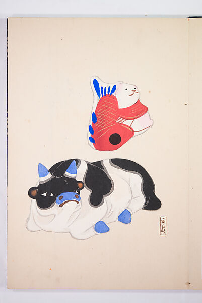 Kyosen’s Collected Illustrations of Japanese Toys (Kyōsen Omocha-shū) 巨泉おもちゃ集第１１−２０集（きょせんおもちゃしゅう）, Kawasaki Kyosen 川崎巨泉 (Japanese, 1877–1942), Ink on paper, Japan