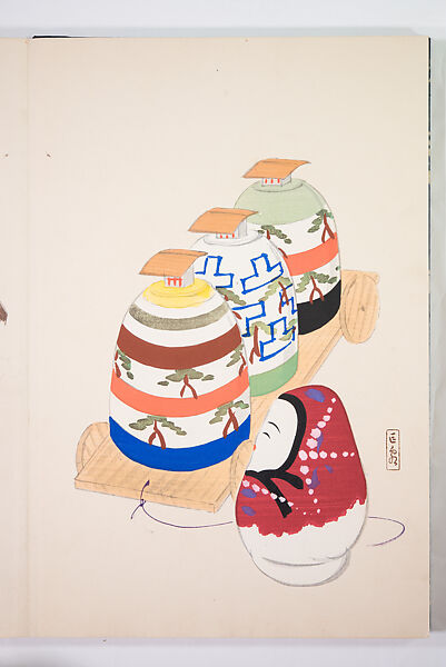 Kyosen’s Collected Illustrations of Japanese Toys (Kyōsen Omocha-shū) 巨泉おもちゃ集第１１−２０集（きょせんおもちゃしゅう）, Kawasaki Kyosen 川崎巨泉 (Japanese, 1877–1942), Ink on paper, Japan