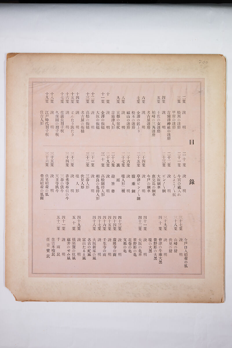 Japanese Folk Toys: Spring  (Kyōdo gangu shū: haru) 郷土玩具集: 春（きょうどがんぐしゅう: はる）, Yamashita Hakuba 山下白馬, Ink on paper, Japan