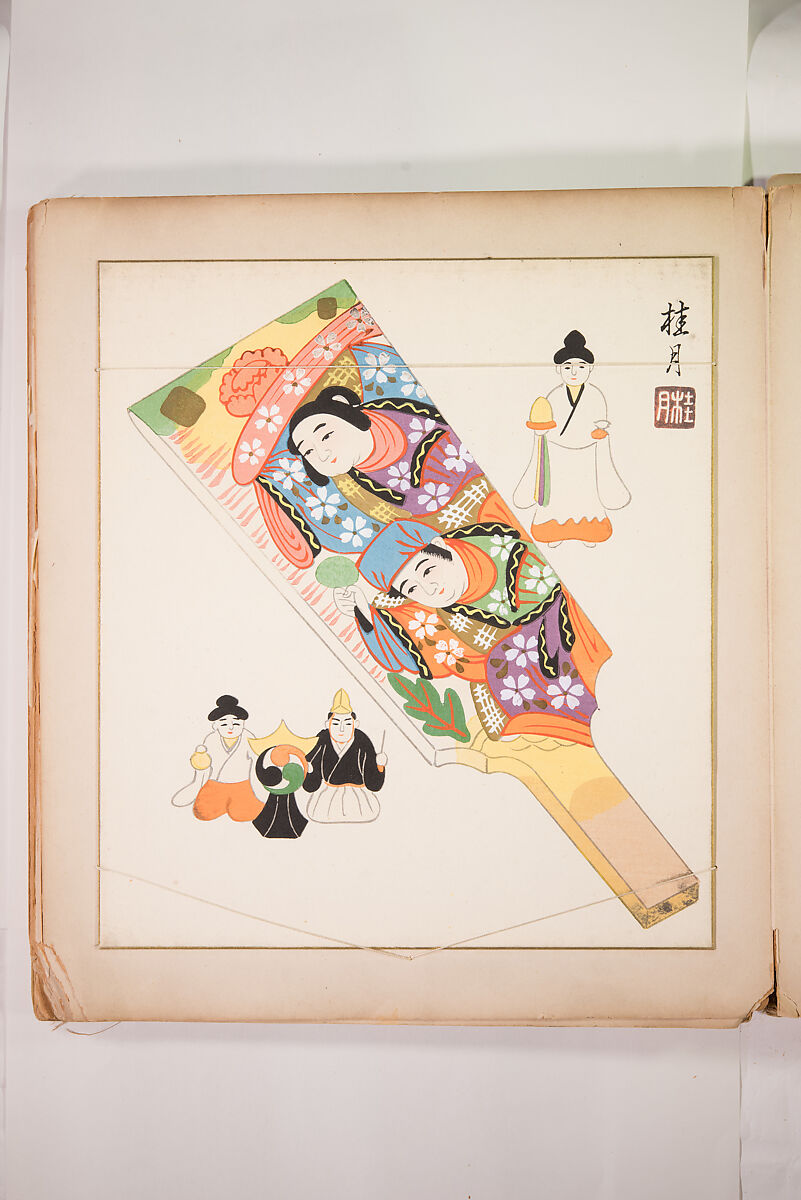 Japanese Folk Toys: Spring  (Kyōdo gangu shū: haru) 郷土玩具集: 春（きょうどがんぐしゅう: はる）, Yamashita Hakuba 山下白馬, Ink on paper, Japan