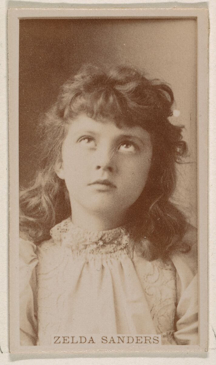 Zelda Sanders, from the Actresses series (N245) issued by Kinney Brothers to promote Sweet Caporal Cigarettes, Issued by Kinney Brothers Tobacco Company, Albumen photograph 