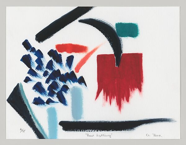 Boxed Lightning, Ce (Cecilia) Roser (American, born Phildelphia, Pennsylvania, 1930), Inkjet print 