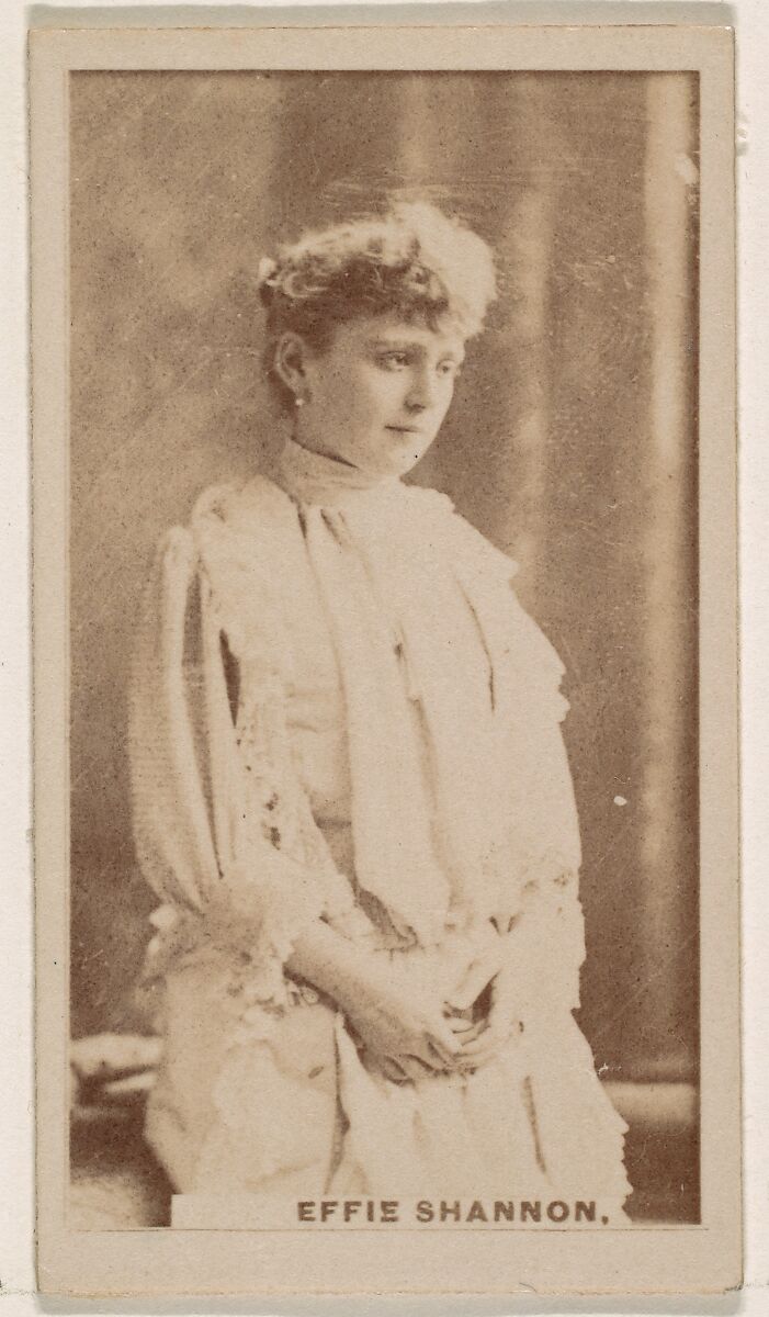Effie Shannon, from the Actresses series (N245) issued by Kinney Brothers to promote Sweet Caporal Cigarettes, Issued by Kinney Brothers Tobacco Company, Albumen photograph 