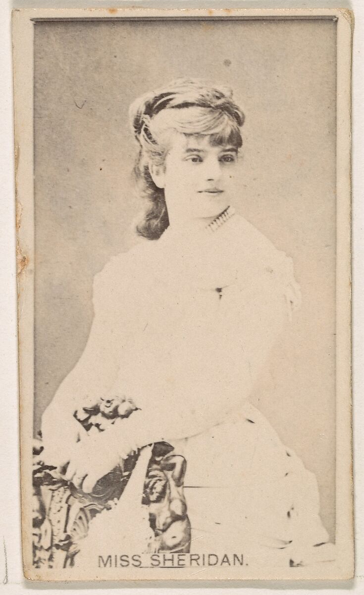 Miss Sheridan, from the Actresses series (N245) issued by Kinney Brothers to promote Sweet Caporal Cigarettes, Issued by Kinney Brothers Tobacco Company, Albumen photograph 