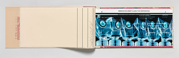 Cheque Book, Mikhail Karasik (Russian, born Leningrad (St. Petersburg), 1953-2017, St. Petersburg), Lithography; 4/15