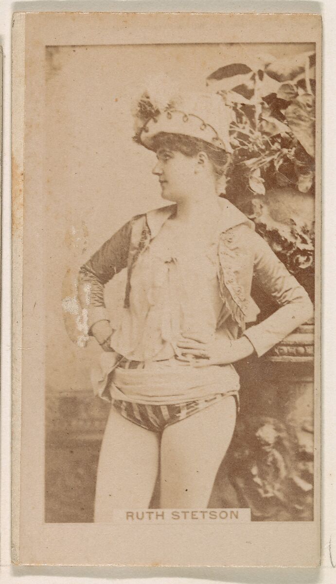 Ruth Stetson, from the Actresses series (N245) issued by Kinney Brothers to promote Sweet Caporal Cigarettes, Issued by Kinney Brothers Tobacco Company, Albumen photograph 