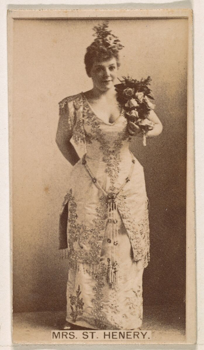 Issued by Kinney Brothers Tobacco Company, Miss Molke, from the Actresses  series (N245) issued by Kinney Brothers to promote Sweet Caporal Cigarettes