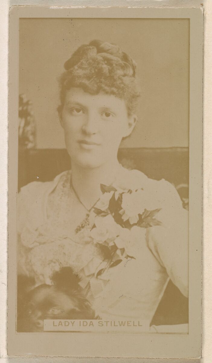Lady Ida Stilwell, from the Actresses series (N245) issued by Kinney Brothers to promote Sweet Caporal Cigarettes, Issued by Kinney Brothers Tobacco Company, Albumen photograph 