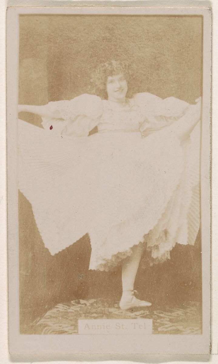 Annie St. Tel, from the Actresses series (N245) issued by Kinney Brothers to promote Sweet Caporal Cigarettes, Issued by Kinney Brothers Tobacco Company, Albumen photograph 