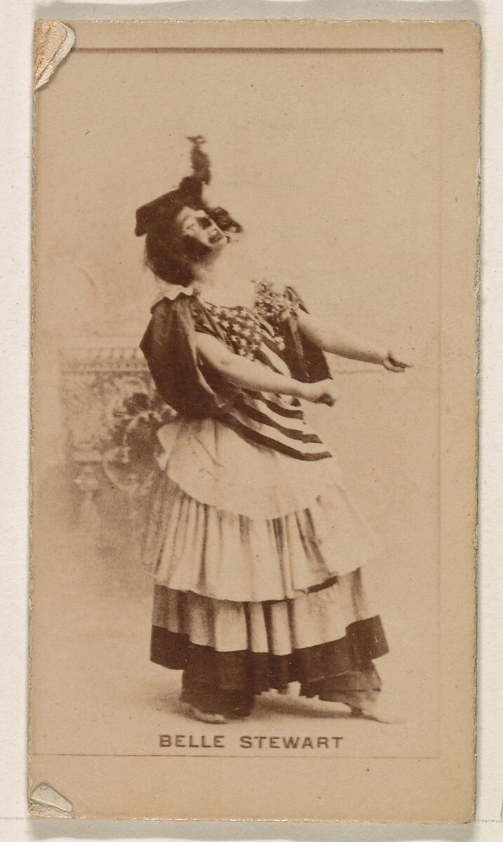 Belle Stewart, from the Actresses series (N245) issued by Kinney Brothers to promote Sweet Caporal Cigarettes, Issued by Kinney Brothers Tobacco Company, Albumen photograph 