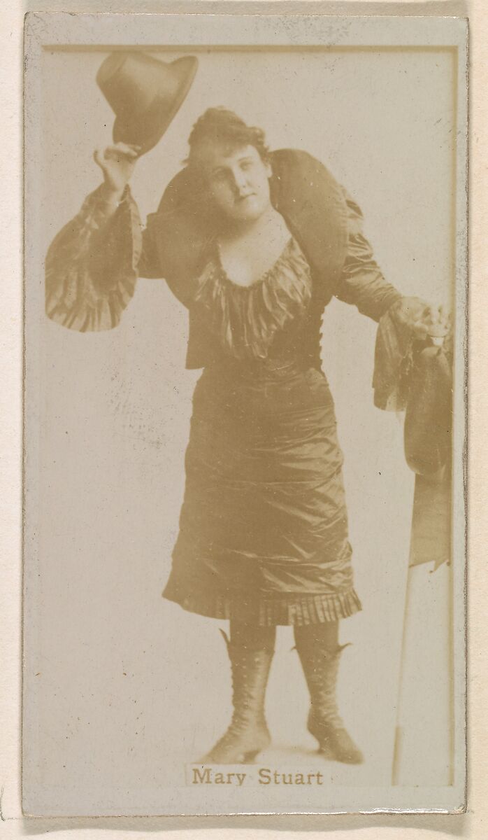 Mary Stuart, from the Actresses series (N245) issued by Kinney Brothers to promote Sweet Caporal Cigarettes, Issued by Kinney Brothers Tobacco Company, Albumen photograph 