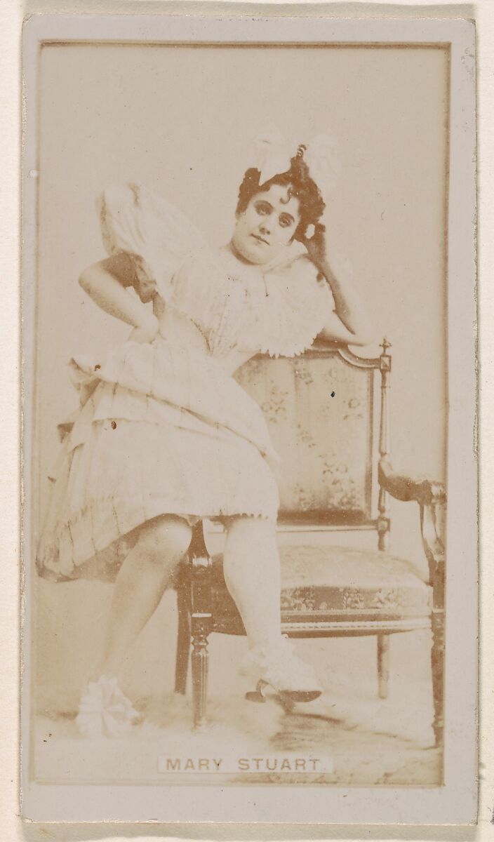 Mary Stuart, from the Actresses series (N245) issued by Kinney Brothers to promote Sweet Caporal Cigarettes, Issued by Kinney Brothers Tobacco Company, Albumen photograph 