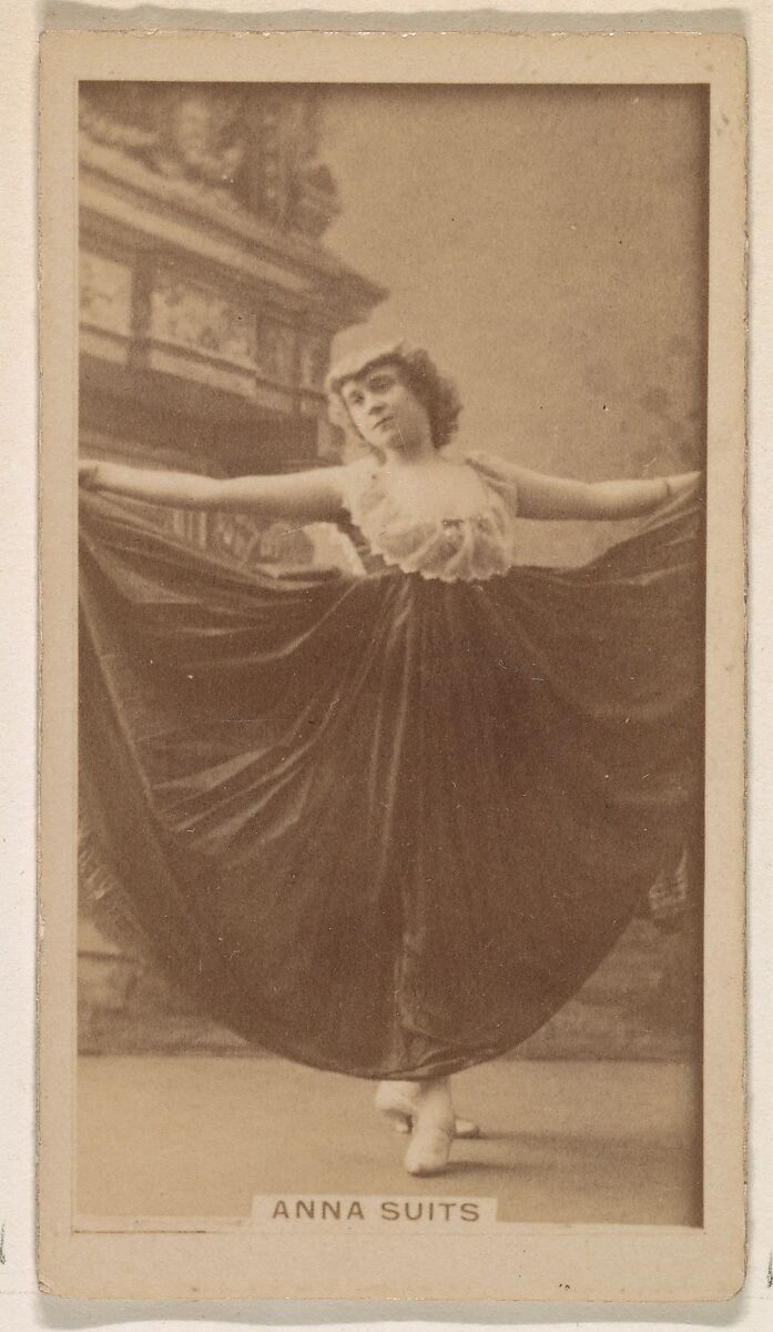 Anna Suits, from the Actresses series (N245) issued by Kinney Brothers to promote Sweet Caporal Cigarettes, Issued by Kinney Brothers Tobacco Company, Albumen photograph 