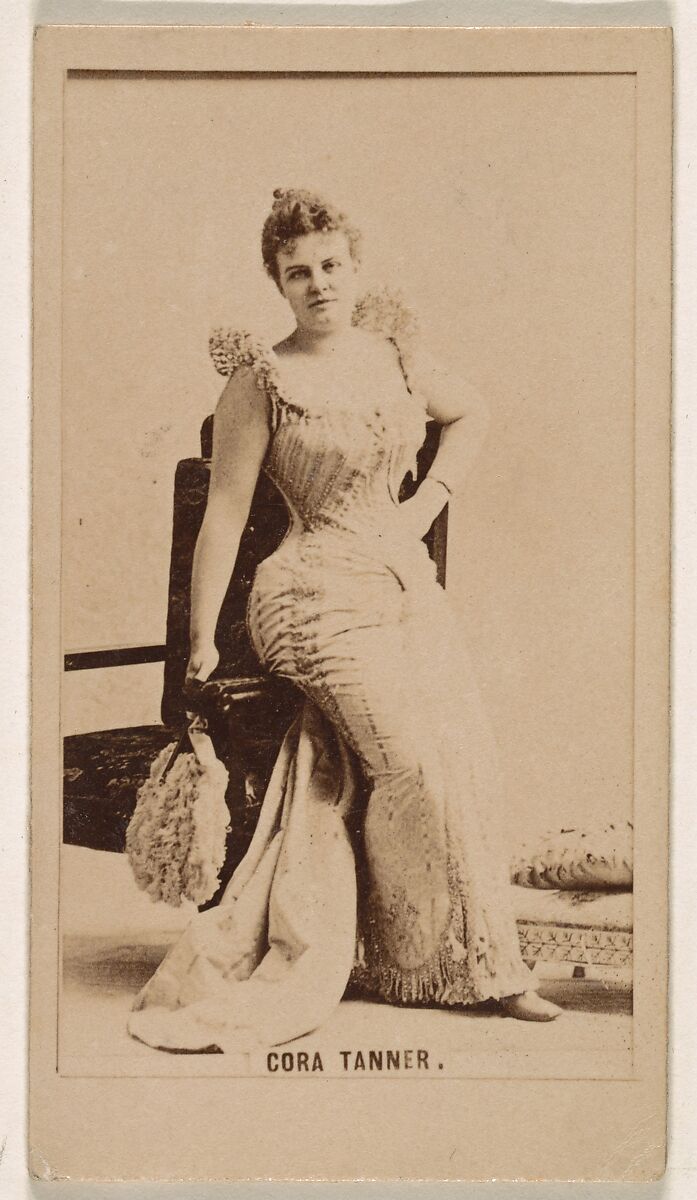 Cora Tanner, from the Actresses series (N245) issued by Kinney Brothers to promote Sweet Caporal Cigarettes, Issued by Kinney Brothers Tobacco Company, Albumen photograph 