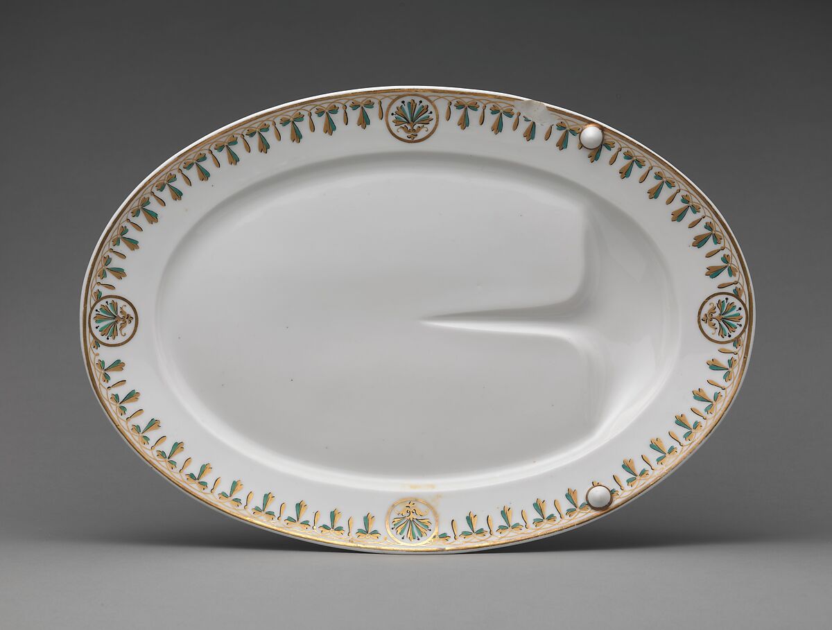 Roast Platter, Union Porcelain Works (1863–1922), Porcelain, American 