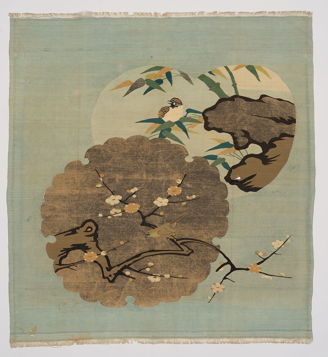 Fukusa (Gift Wrapper), Silk, metallic thread, Japan 