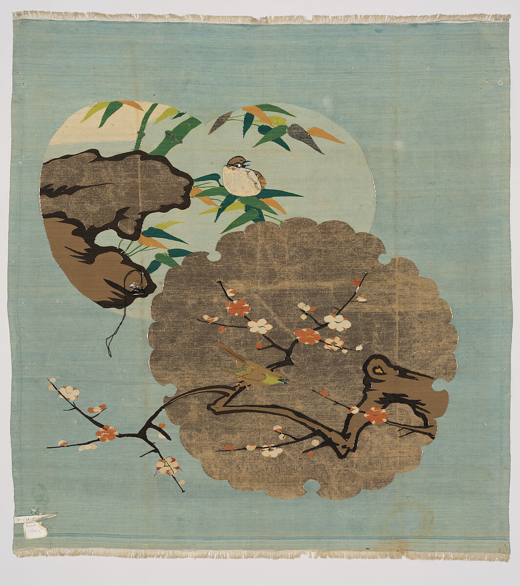 Fukusa (Gift Wrapper), Silk, metallic thread, Japan