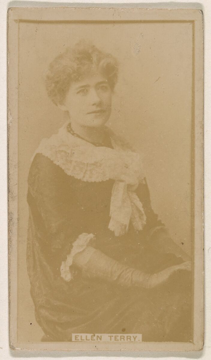 Ellen Terry, from the Actresses series (N245) issued by Kinney Brothers to promote Sweet Caporal Cigarettes, Issued by Kinney Brothers Tobacco Company, Albumen photograph 
