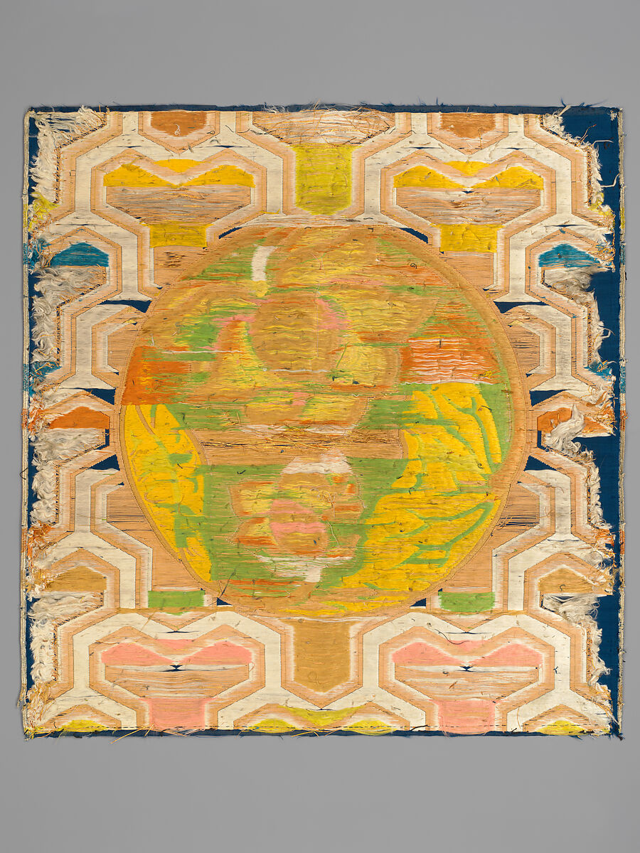 Buddhist Altar Cloth (Uchishiki), Twill-weave silk with supplementary weft patterning, Japan