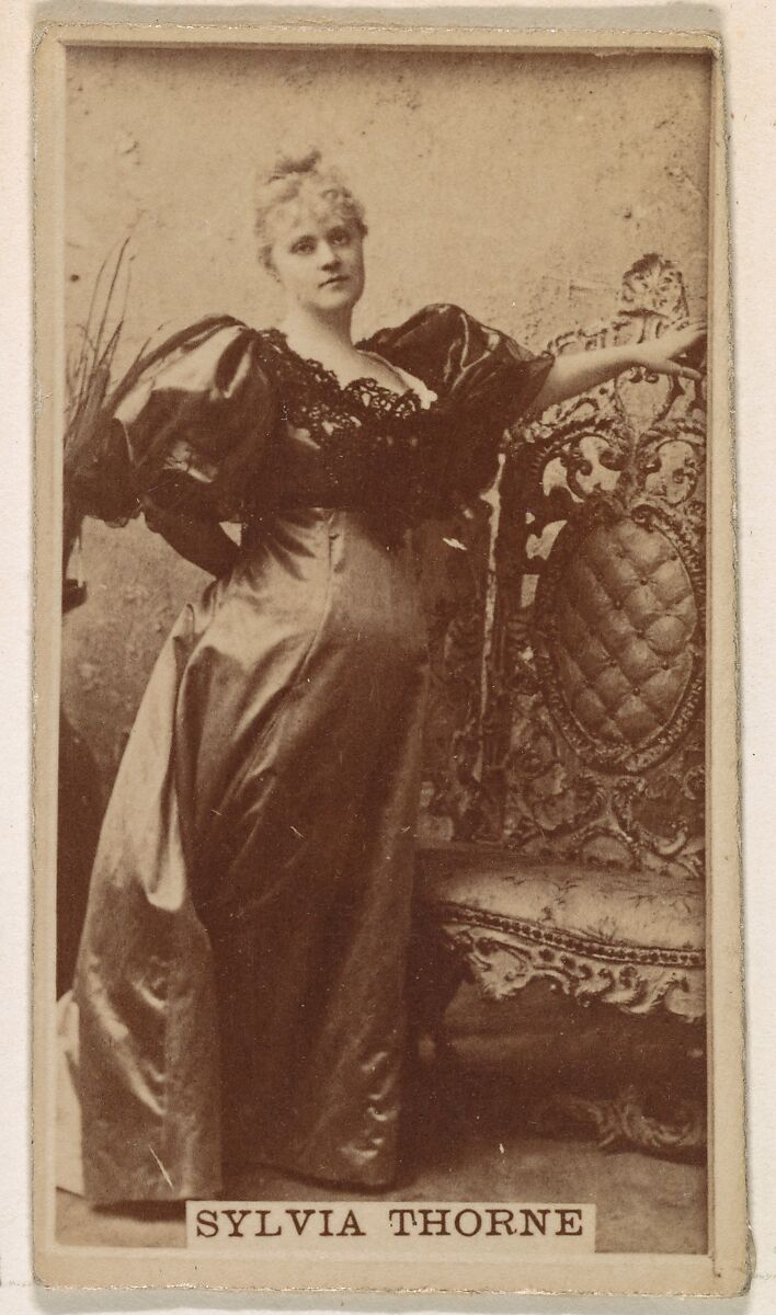 Issued by Kinney Brothers Tobacco Company, Miss Molke, from the Actresses  series (N245) issued by Kinney Brothers to promote Sweet Caporal Cigarettes