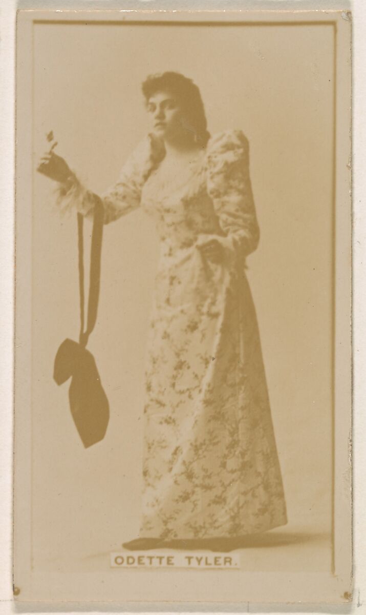 Odette Tyler, from the Actresses series (N245) issued by Kinney Brothers to promote Sweet Caporal Cigarettes, Issued by Kinney Brothers Tobacco Company, Albumen photograph 