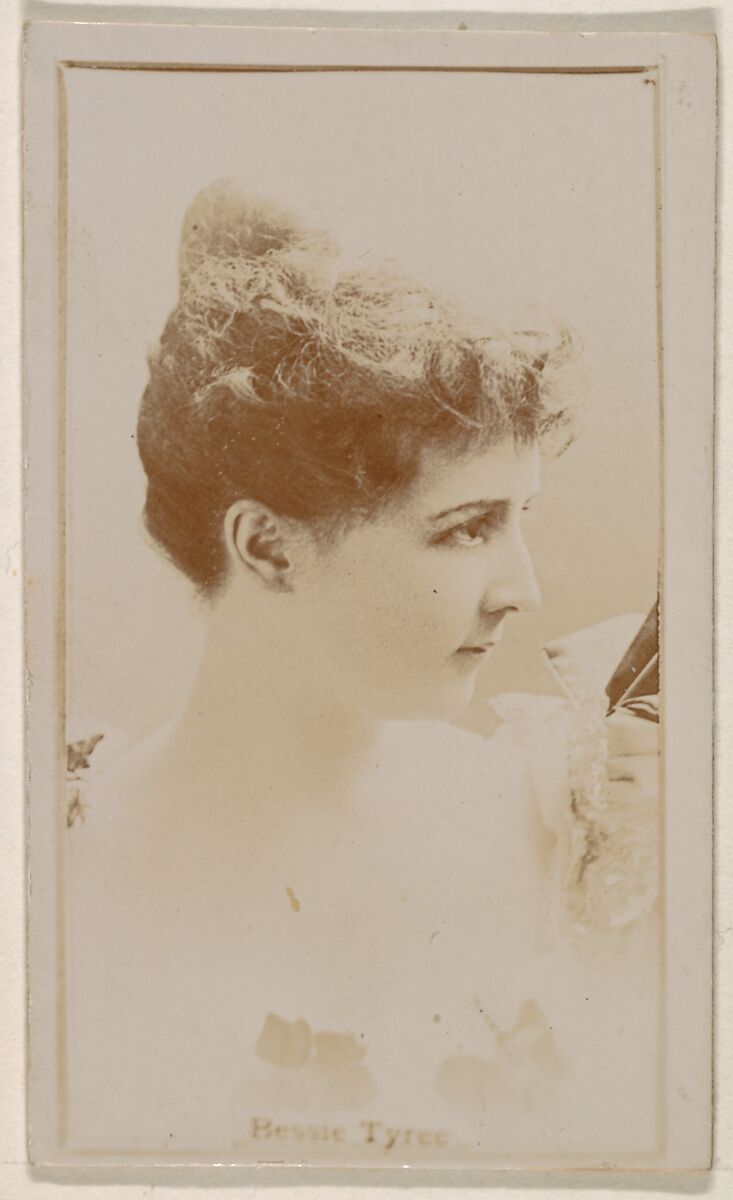 Bessie Tyree, from the Actresses series (N245) issued by Kinney Brothers to promote Sweet Caporal Cigarettes, Issued by Kinney Brothers Tobacco Company, Albumen photograph 