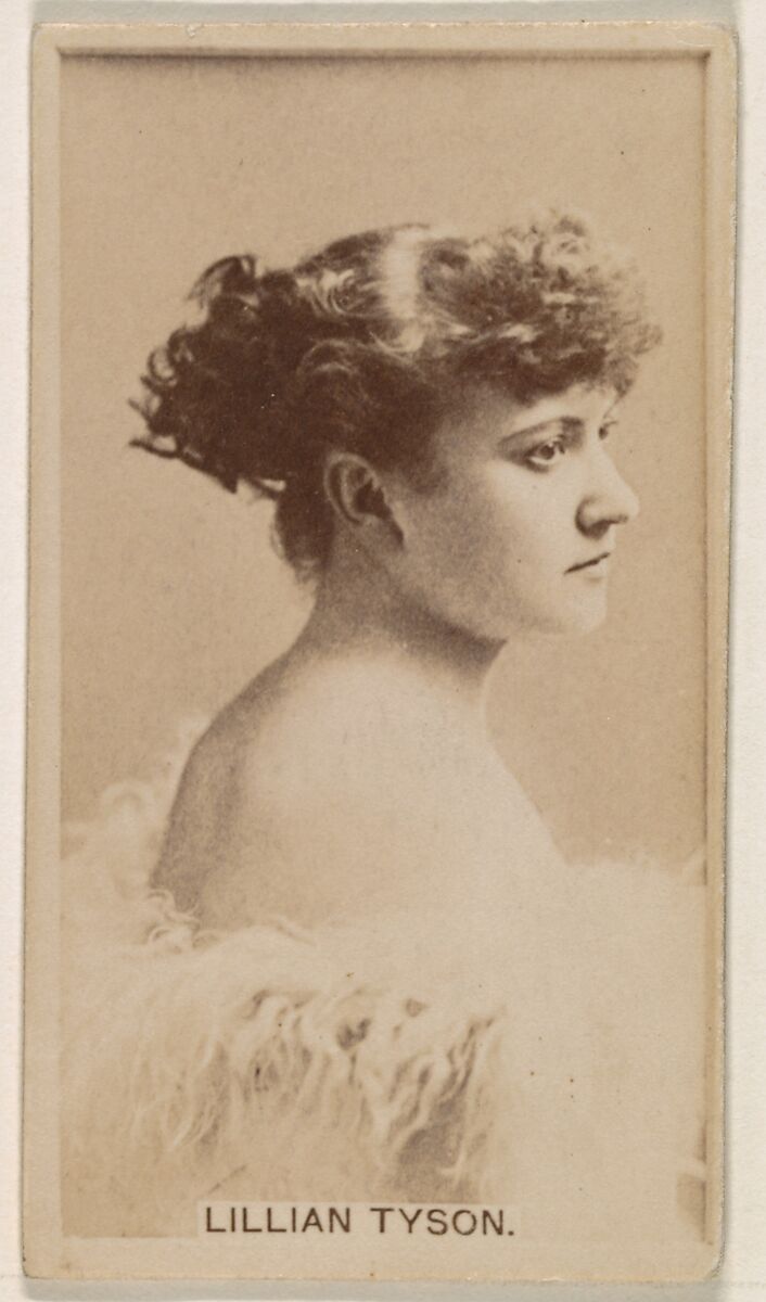 Lillian Tyson, from the Actresses series (N245) issued by Kinney Brothers to promote Sweet Caporal Cigarettes, Issued by Kinney Brothers Tobacco Company, Albumen photograph 