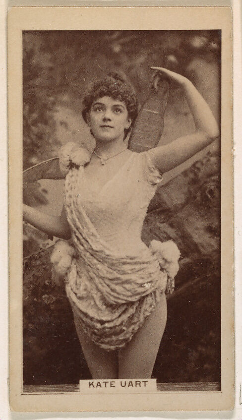Kate Uart, from the Actresses series (N245) issued by Kinney Brothers to promote Sweet Caporal Cigarettes, Issued by Kinney Brothers Tobacco Company, Albumen photograph 