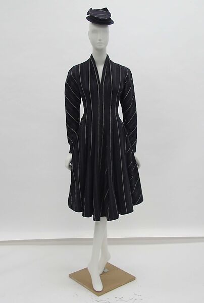 Ensemble, John Galliano (founded 1984), wool, silk, metal, British 