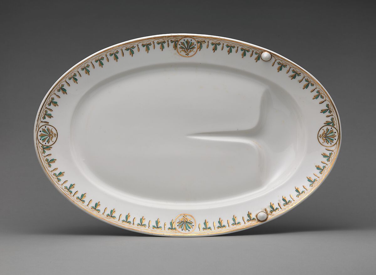 Roast Platter, Union Porcelain Works (1863–1922), Porcelain, American 